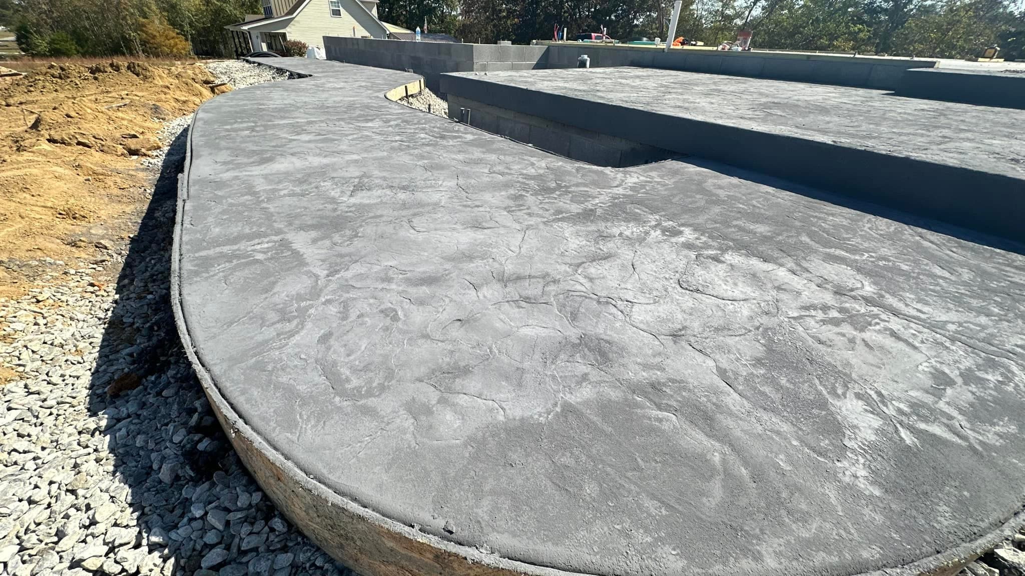 Stone Pattern Stamped Concrete