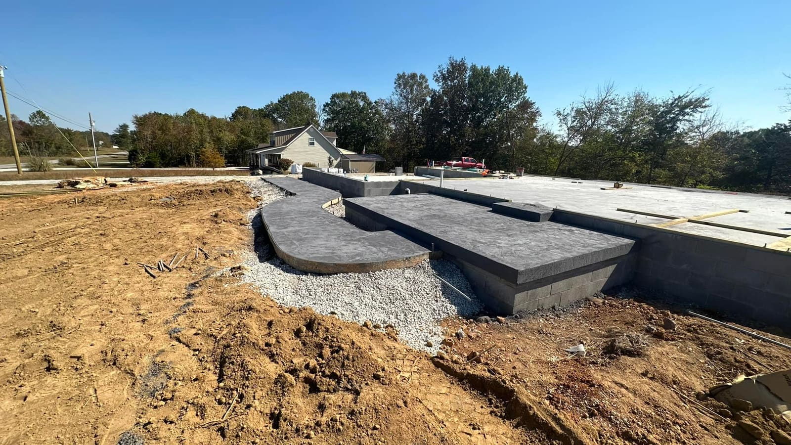 Davis Concrete team at work